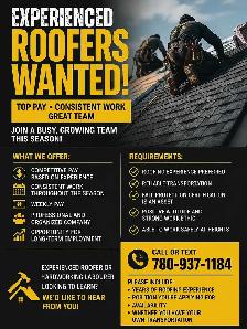 Roofers Needed