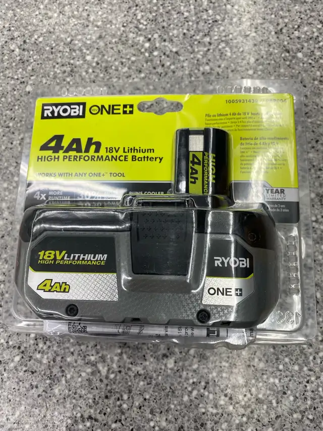 Ryobi 18V 4AH Battery
