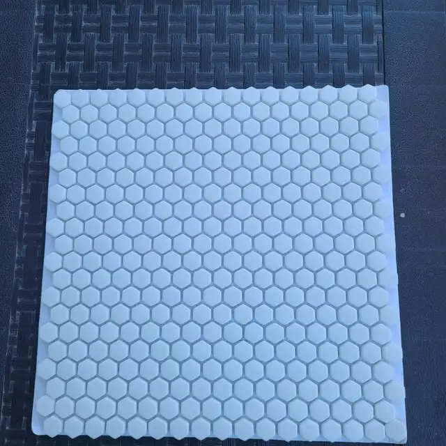 Marble 11-1/4 in. x 12-1/2 in. Mosaic Tile white color 51 sft. a