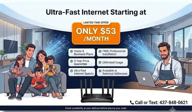 HIGH-SPEED INTERNET OFFER AT JUST $53/MONTH