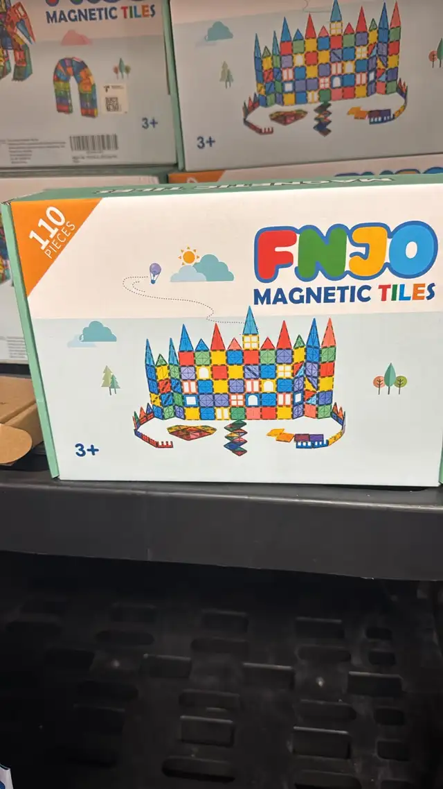 FNJO Magnetic Tiles 110PCS Magnet Building Set – STEM Educationa