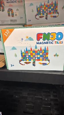 FNJO Magnetic Tiles 110PCS Magnet Building Set – STEM Educationa