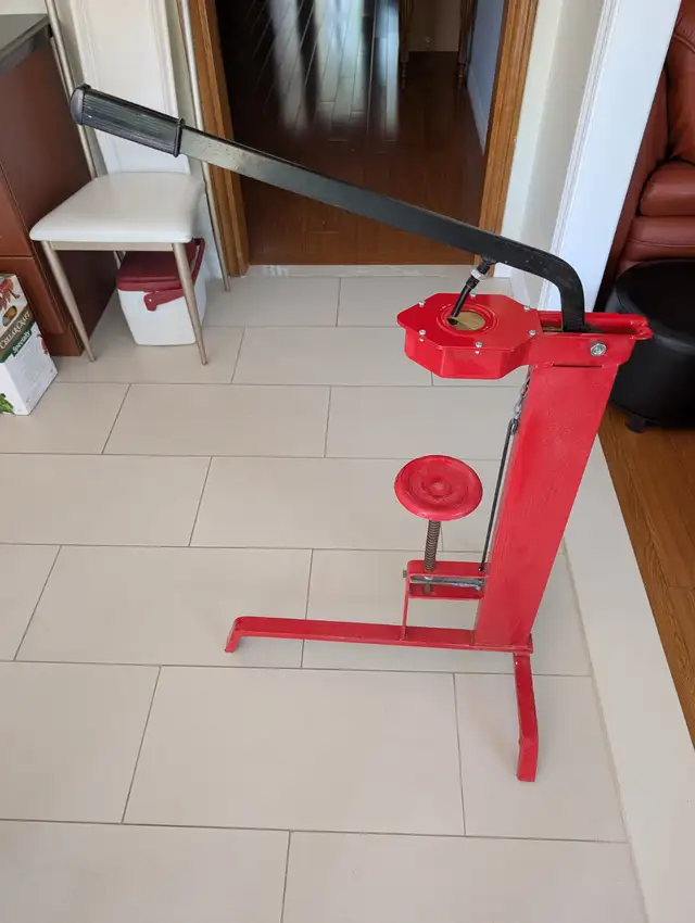 New heavy-duty floor wine bottle corker.