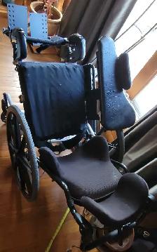 Wheelchair Reclinable with Headrest and Armrests - Photo 4