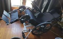 Wheelchair Reclinable with Headrest and Armrests - Photo 5