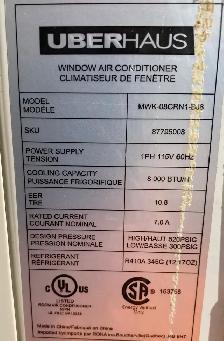 Window Air Conditioner, 8000 BTU - Photo 3