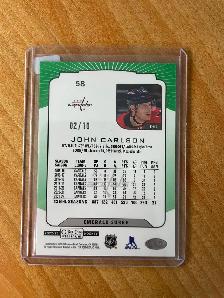 2022-23 O-Pee-Chee Platinum Emerald Surge #58 John Carlson #'d - Photo 2