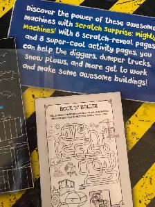 Art & Colouring Book - Scratch Surprise: Mighty Machines… - Photo 3