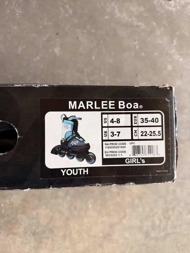 Marlee Boa Adjustable Girls rollerblade skates