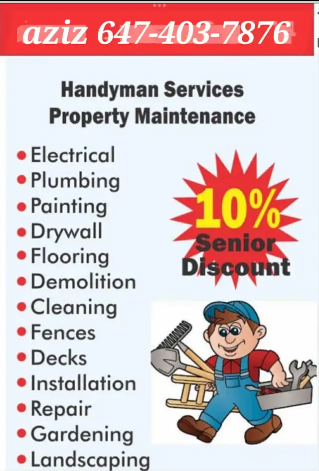 ALL GTA HANDYMANS quick and reliable services 647-403-7876
