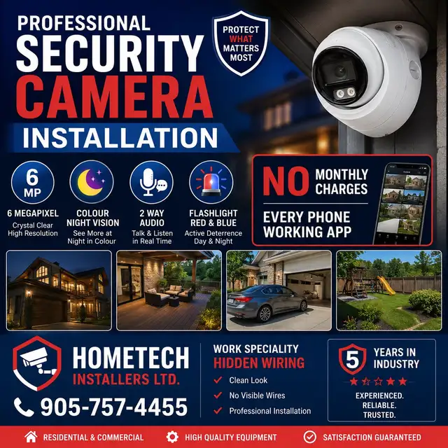 security camera installation