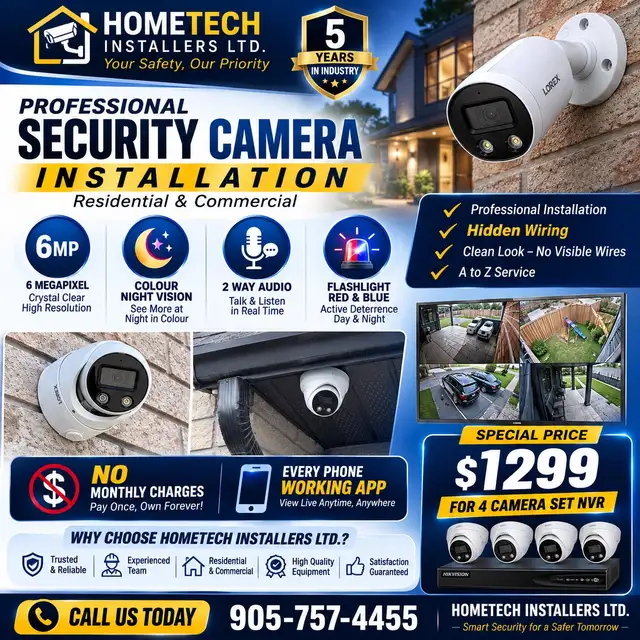 Security camera installation
