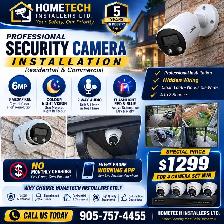 Security camera installation