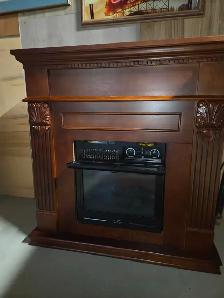FREESTANDING ELECTRIC MAHOGANY FIRE PLACE - Photo 2
