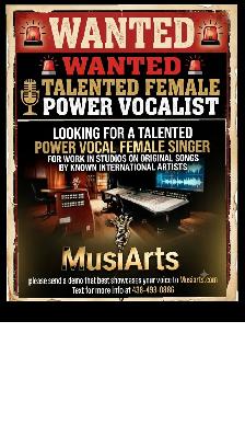 Female singer vocals