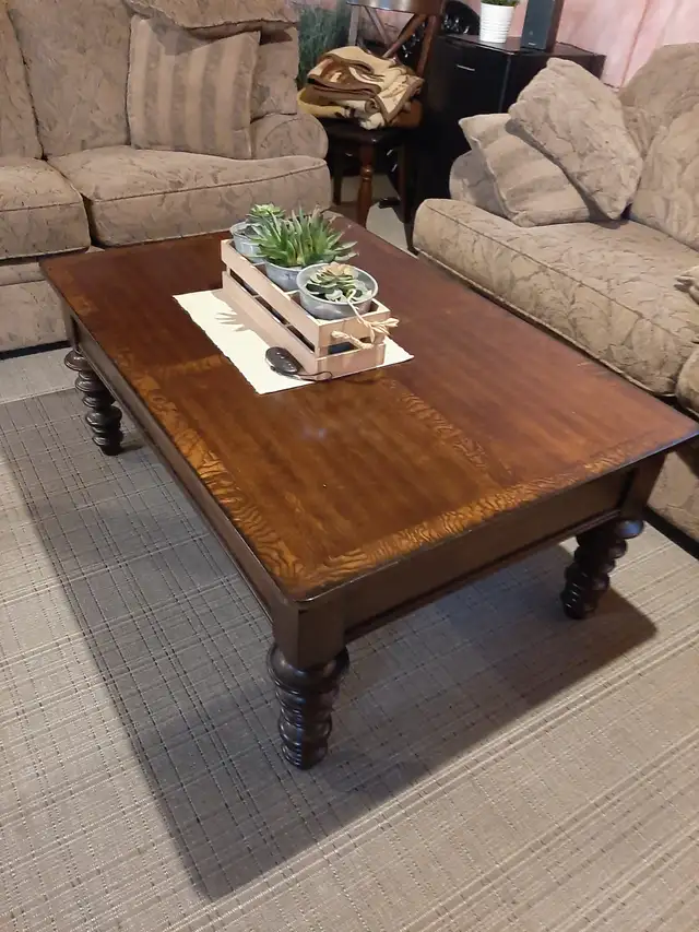 Coffee Table End Table Solid Wood / with Drawer