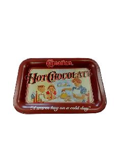 Vintage Carnation Hot Chocolate Metal Advertising Tray