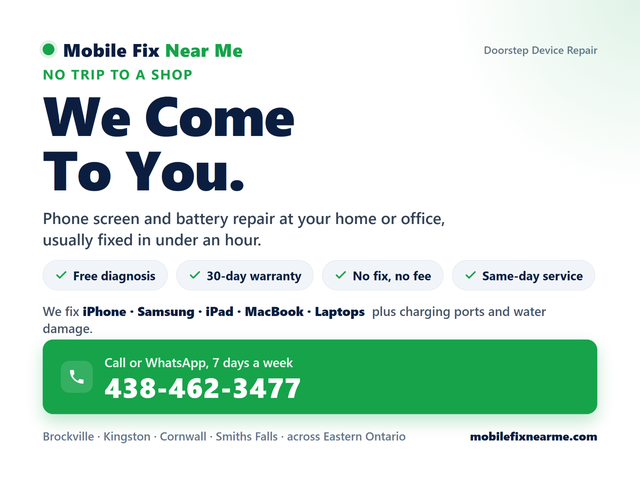 Doorstep Phone Repair - We Come To You | Free Diagnosis