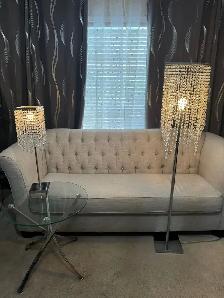 Crystal Floor lights and crystal table lights set  of 2 - Photo 4