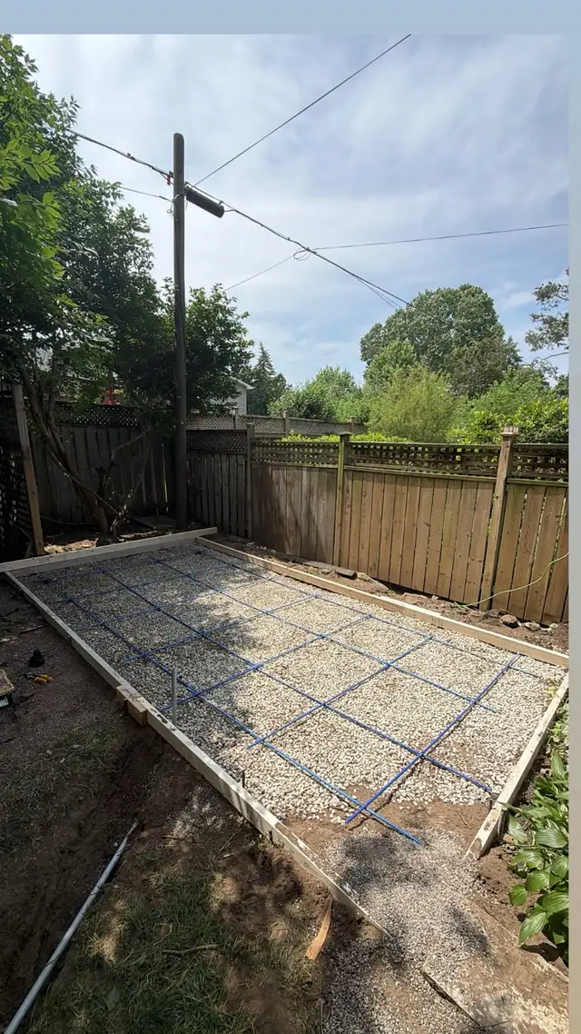 Concrete Shed Base Built to Your Size