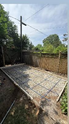Concrete Shed Base Built to Your Size