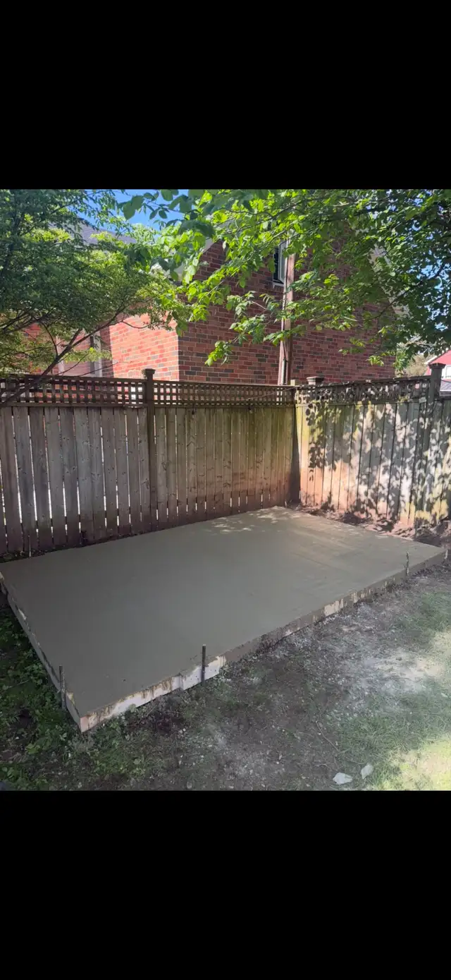 Concrete Slab Installer for Backyard Structures