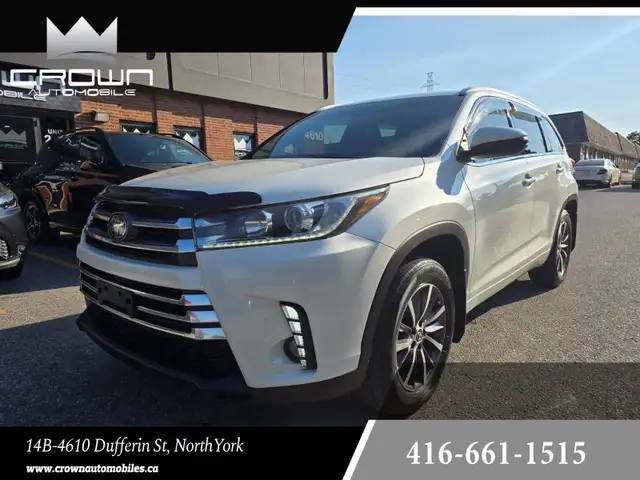 2018 Toyota Highlander AWD XLE, 8 SEATER, NO ACCIDENT