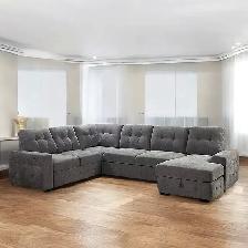 New Sectional Sofa Bed With RHF Storage Chaise At Hot Sale