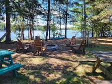 COTTAGE FOR RENT.HAIBURTON.1000FT WATERFRONT BLACK LAKE PRIVACY