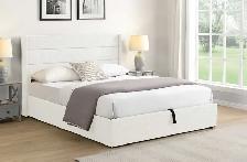 saving - queen hydrolic storage bed bed platform bed
