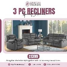 Huge Saving 3 Piece Recliner Set Start from $1399.99 - Photo 2