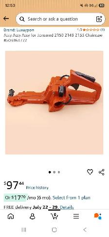 Needs $90Tank/Trigger: Jonsered GS2150 (50cc) w/good bar & chain - Photo 2