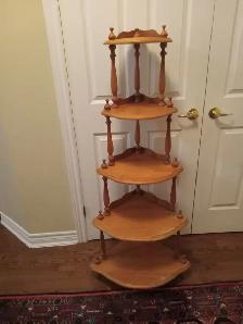 KNICK KNACK DISPLAY SHELVES- OAK AND PINE SOLID WOOD - Photo 3