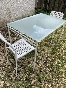Glass Top Table with Chairs - Photo 2