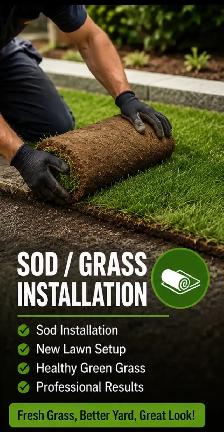 FRESH SOD INSTALLATION SPECIAL – BEAUTIFUL GREEN LAWNS!