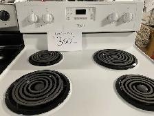 Cuisinière blanche ronds serpentins Kenmore