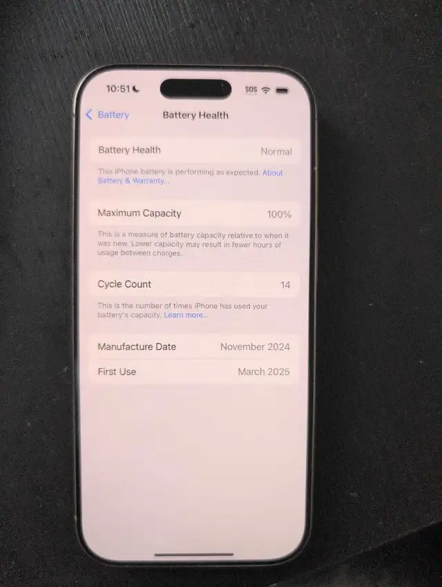iPhone 16 pro 256g Desert Titanium