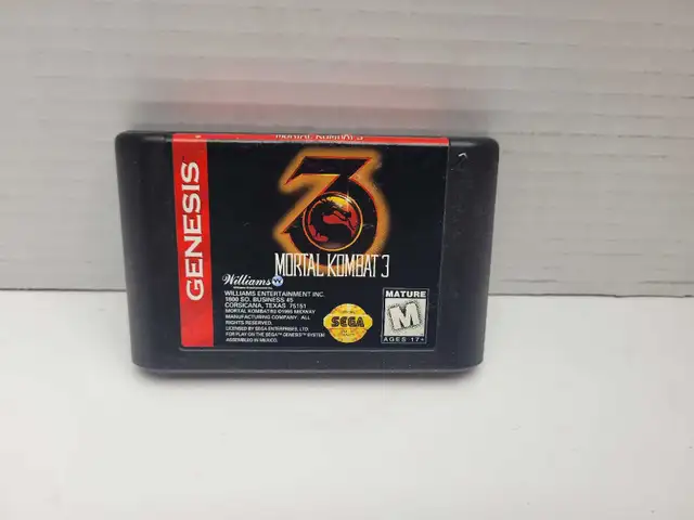 Sega Genesis Mortal Kombat 3