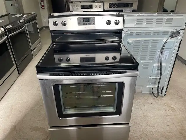 Cuisinière stainless vitrocéramique Amana