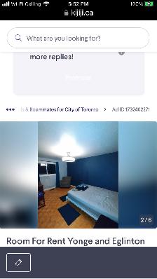 Room For RentMonthly Yonge and Eglinton 850$Available Now. - Photo 3