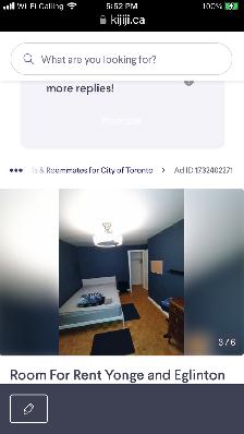 Room For RentMonthly Yonge and Eglinton 850$Available Now. - Photo 4
