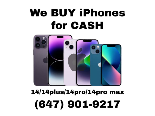 WE BUY! iPhone 14/14plus/14pro/14promax CASH PAID!