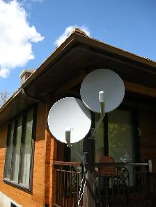 Pair of Satellite Dish’s (24") with LNB’s (Bell Service)