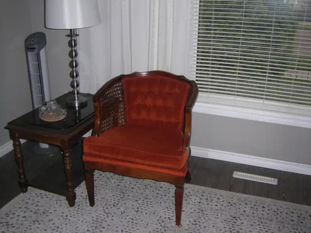 TWO BEAUTIFUL  ANTIQUE LIVING ROOM CHAIRS