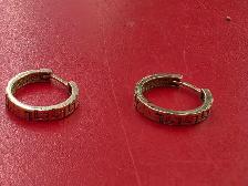 boucle d'oreille Anneau en or 14k - Photo 2