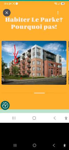 Condo 31/2 bord de la rivière St-Charles