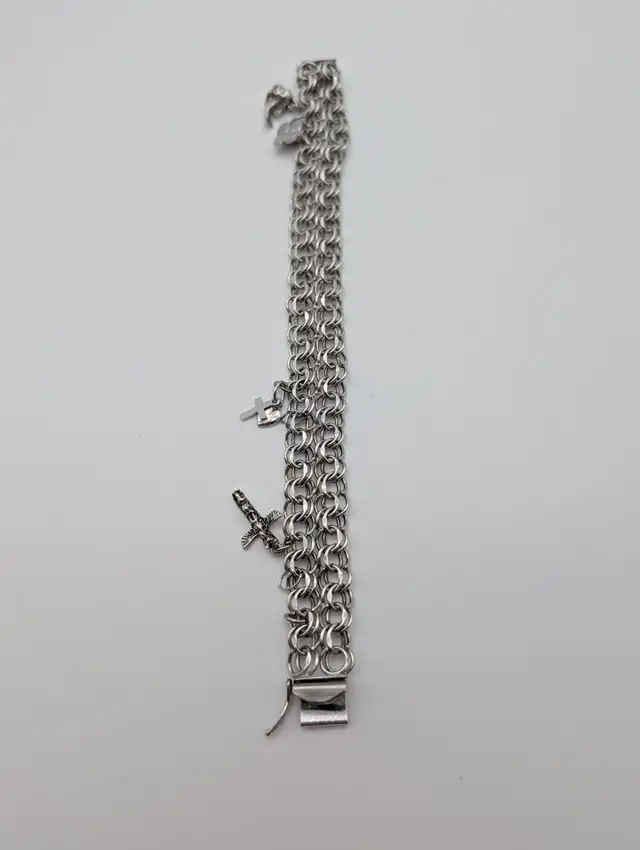 (B2813) Bracelet Silver 90.0% 7 1/2'