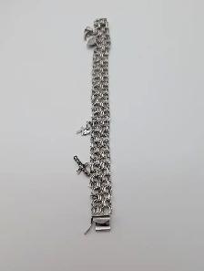 (B2813) Bracelet Silver 90.0% 7 1/2'