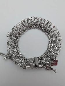 (B2813) Bracelet Silver 90.0% 7 1/2' - Photo 5
