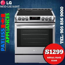 LG Electric Range LSE4611ST 30' Slide In With Convection